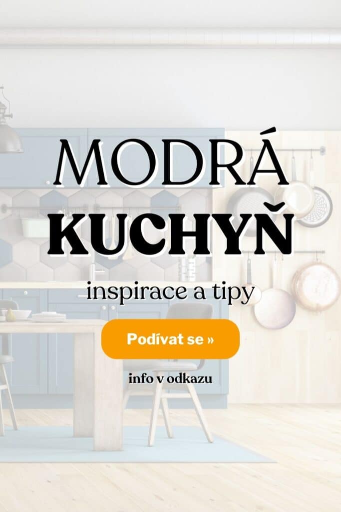 modra kuchyn inspirace