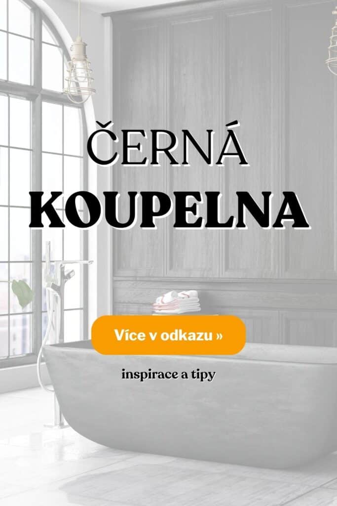 Cerna koupelna inspirace fotografie