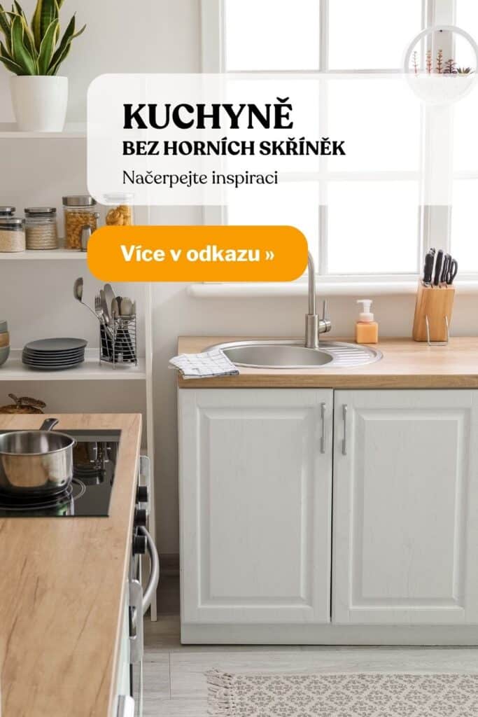 Kuchyne bez hornich skrinek inspirace fotografie 2