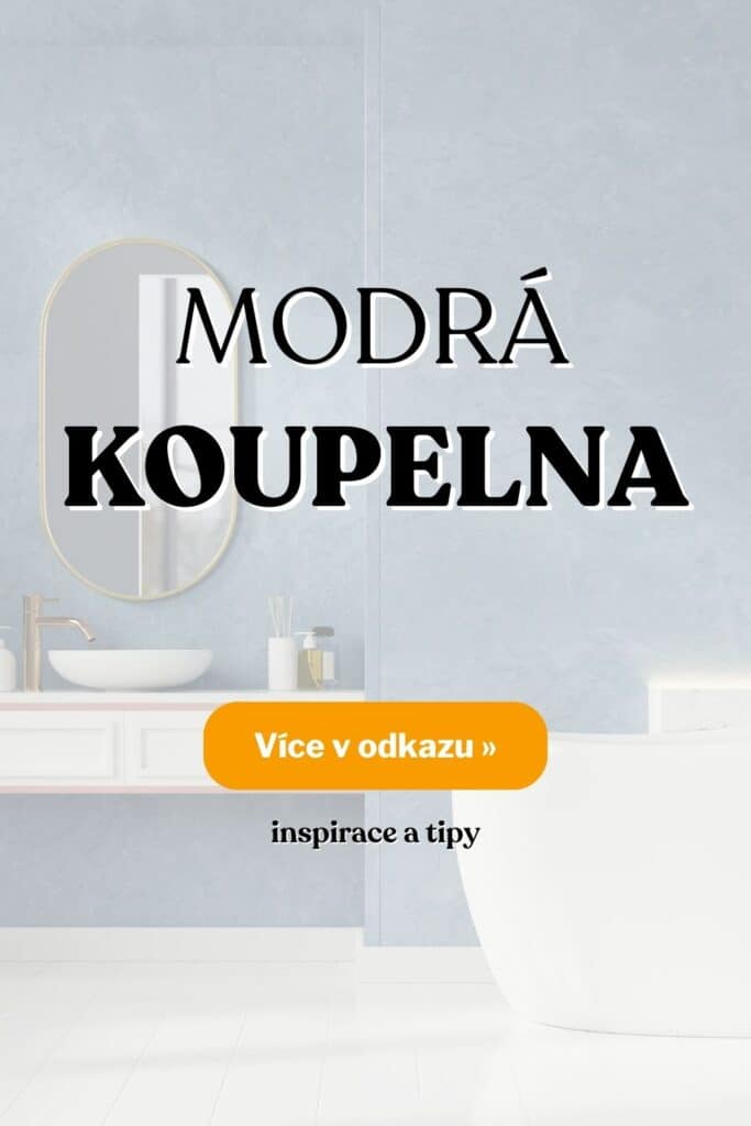 Modra koupelna inspirace fotografie