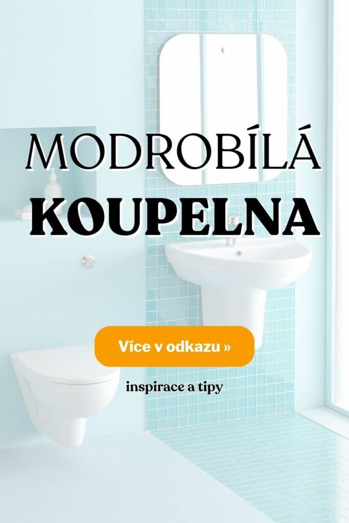 Modrobila koupelna inspirace fotografie