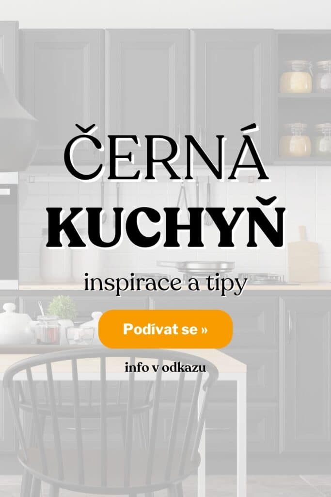 cerna kuchyne inspirace fotografie