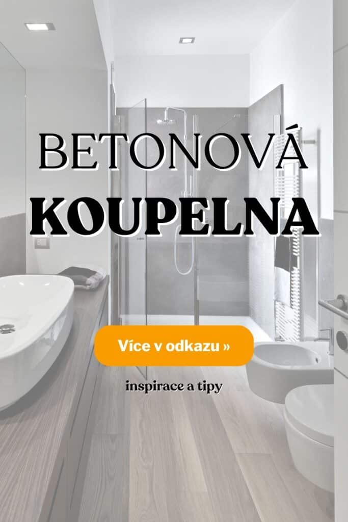 Betonova koupelna inspirace fotografie