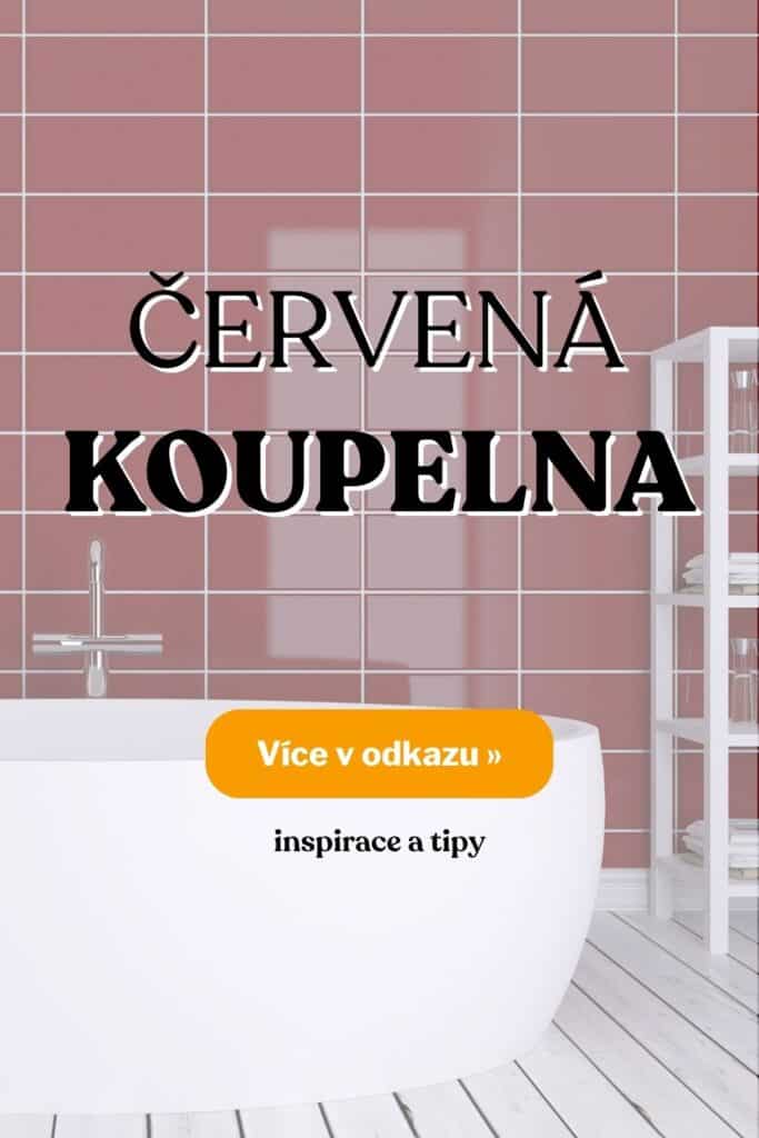 Cervena koupelna inspirace fotografie