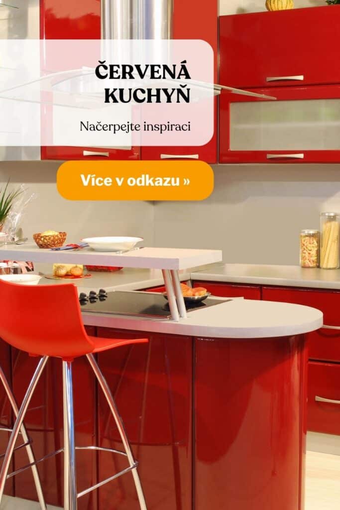 Cervena kuchyne inspirace fotografie 4