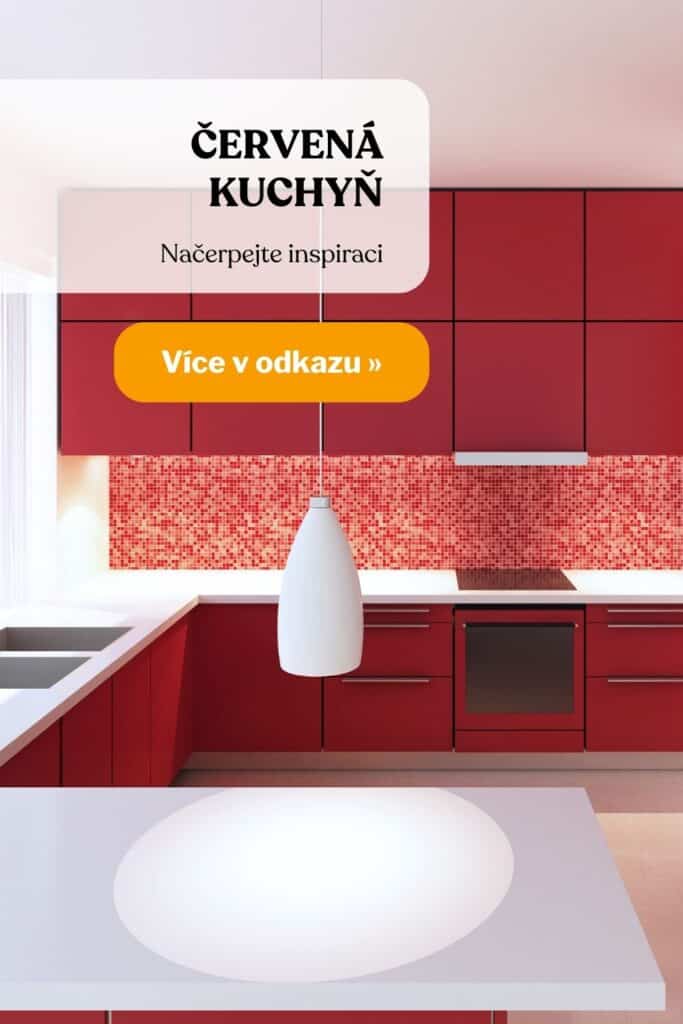 Cervena kuchyne inspirace fotografie 5