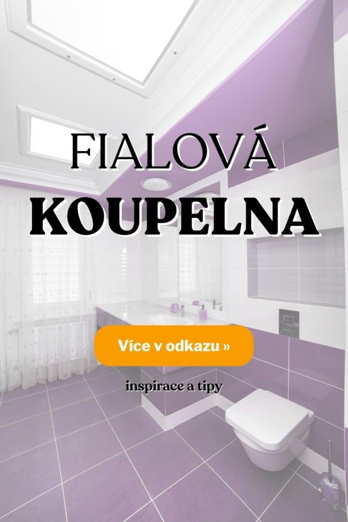 Fialova koupelna inspirace fotografie