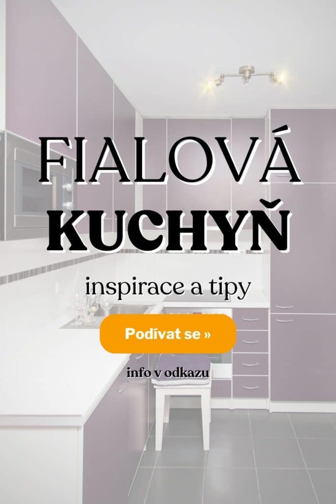 Fialova kuchyne inspirace fotografie