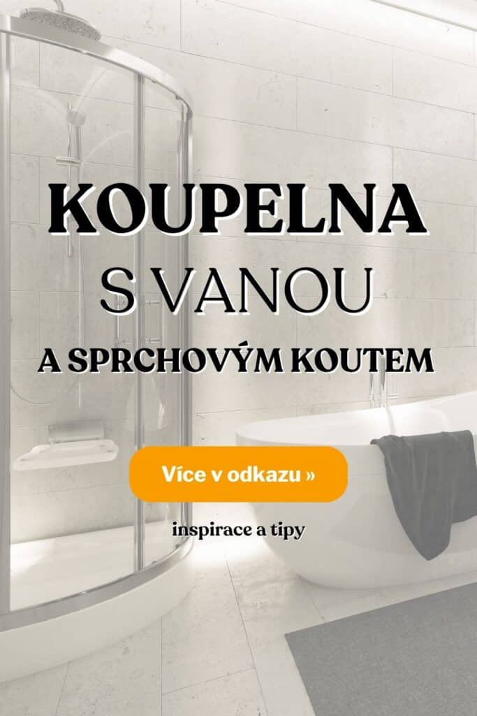 Koupelna s vanou a sprchovym koutem 1