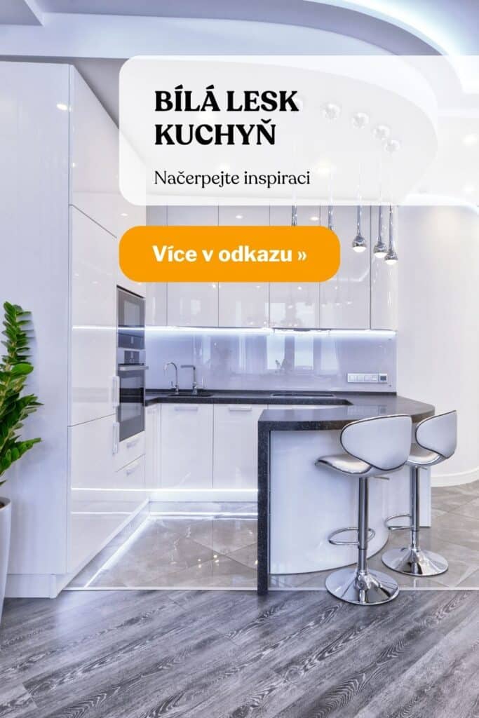 Kuchyne bila lesk inspirace fotografie 2