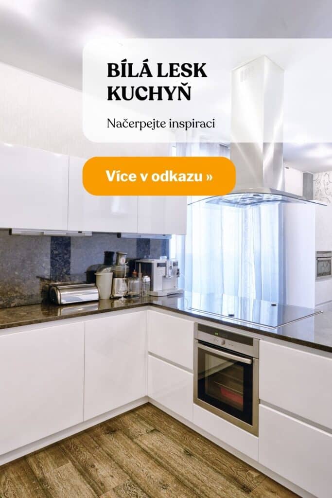 Kuchyne bila lesk inspirace fotografie 3