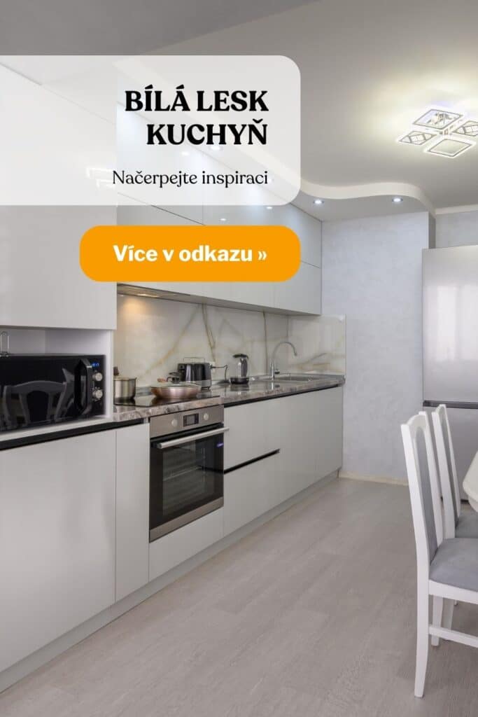 Kuchyne bila lesk inspirace fotografie 4