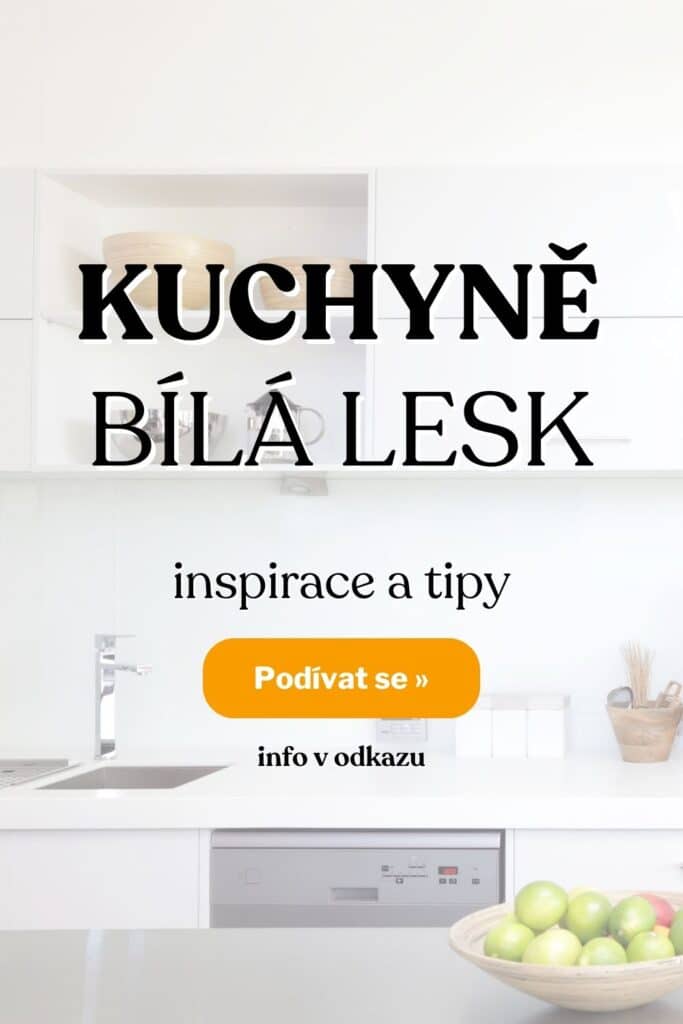 Kuchyne bila lesk inspirace fotografie