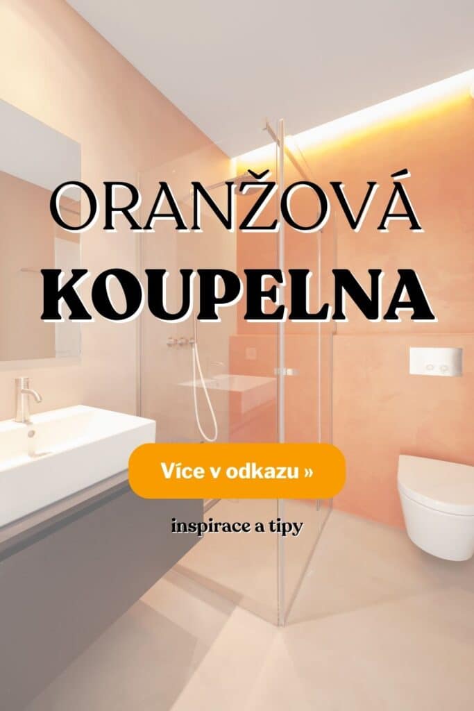 Oranzova koupelna inspirace fotografie