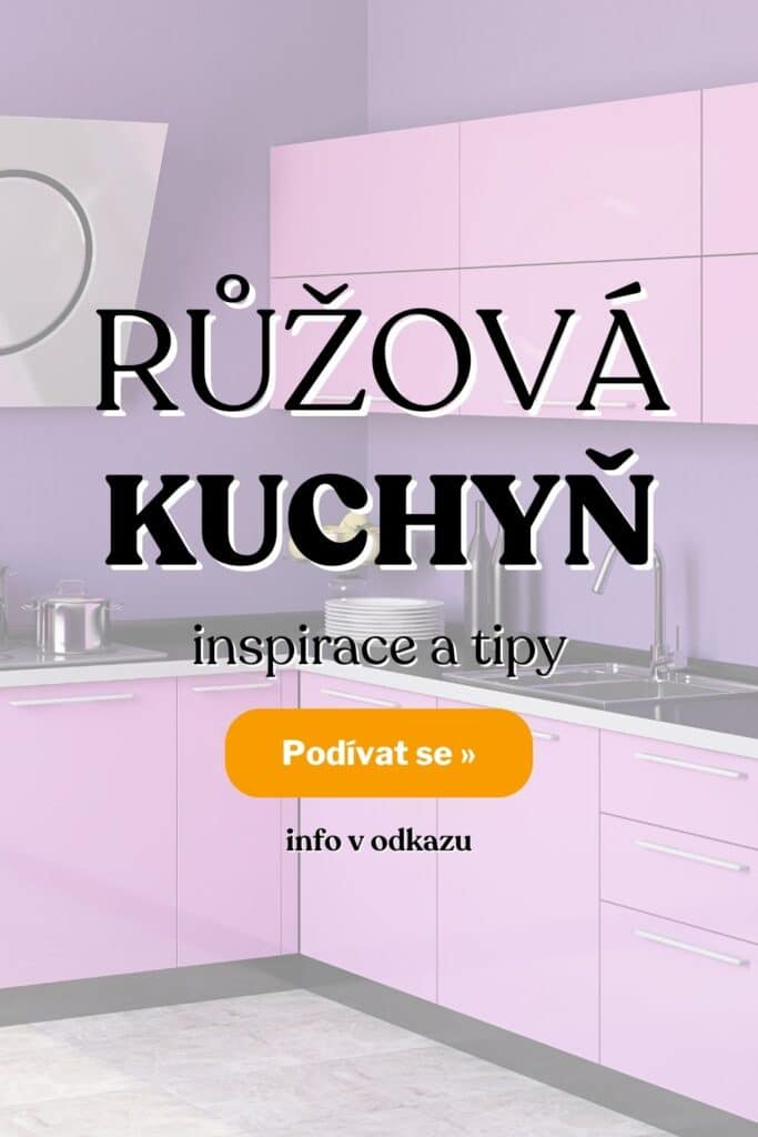 Ruzova kuchyn inspirace fotografie