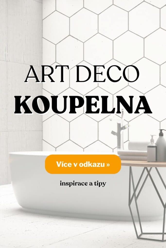 Art deco koupelna inspirace fotografie