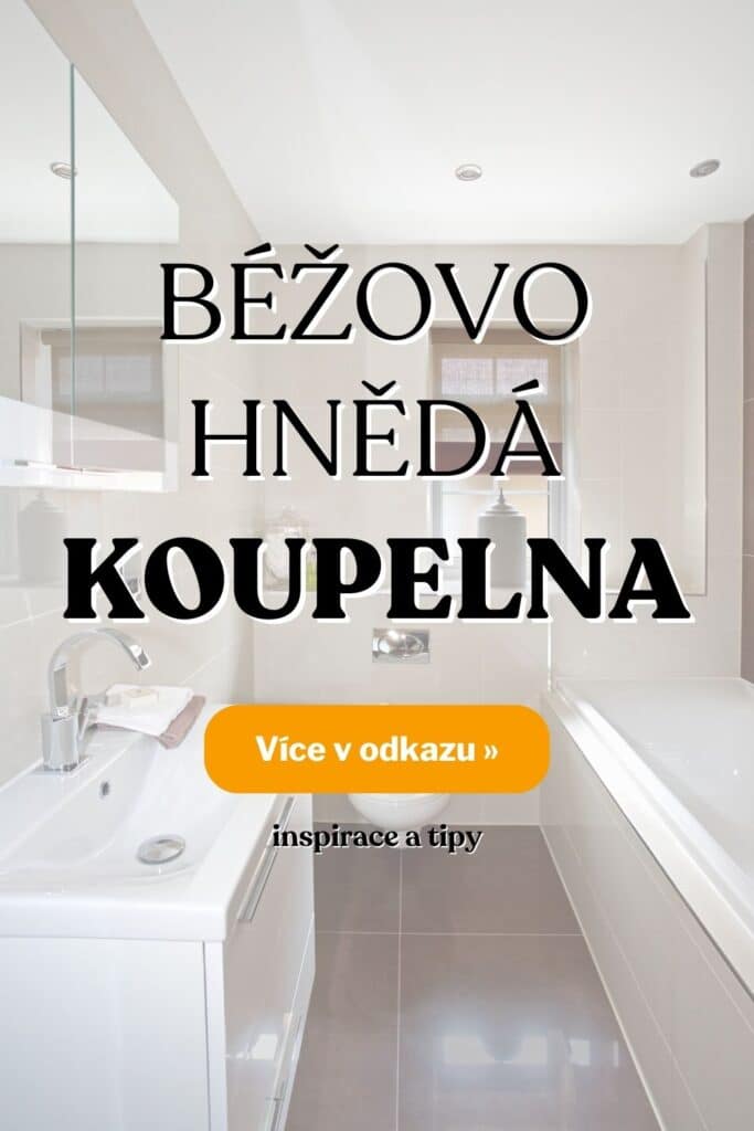 Bezovo hneda koupelna inspirace fotografie