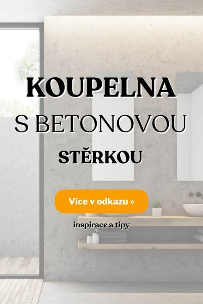 Koupelna s betonovou sterkou inspirace fotografie