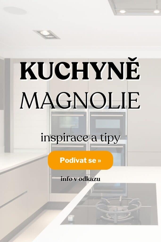 Kuchyne magnolie inspirace fotografie